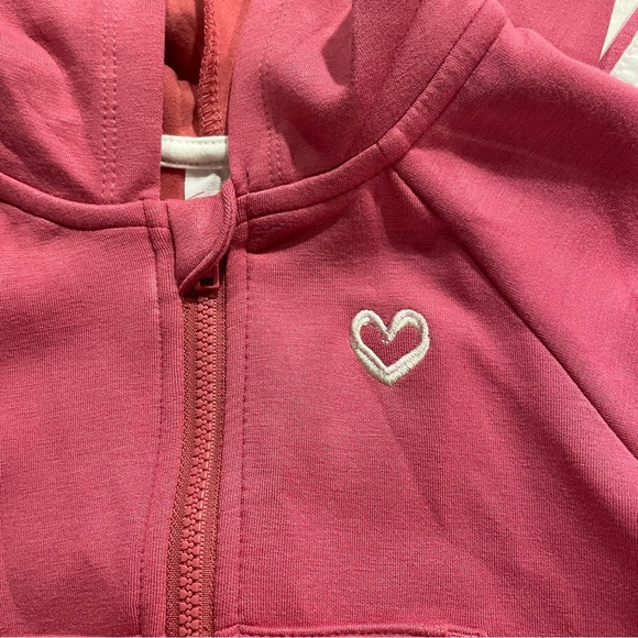 WONDER NATION Girl 2 Piece Jogging Suit NWT Size 12M Pink Activewear Travel Hood - Picture 10 of 13